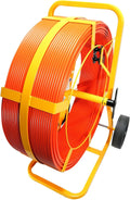 Jameson Good Buddy II 3/8" x 1000 ft Fiberglass Duct & Conduit Rodder – High-Capacity Reel with All-Terrain Wheels for Electrical and Telecom Cable Pulling